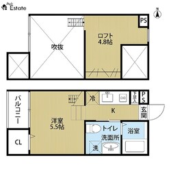 志賀本通駅 徒歩5分 1階の物件間取画像